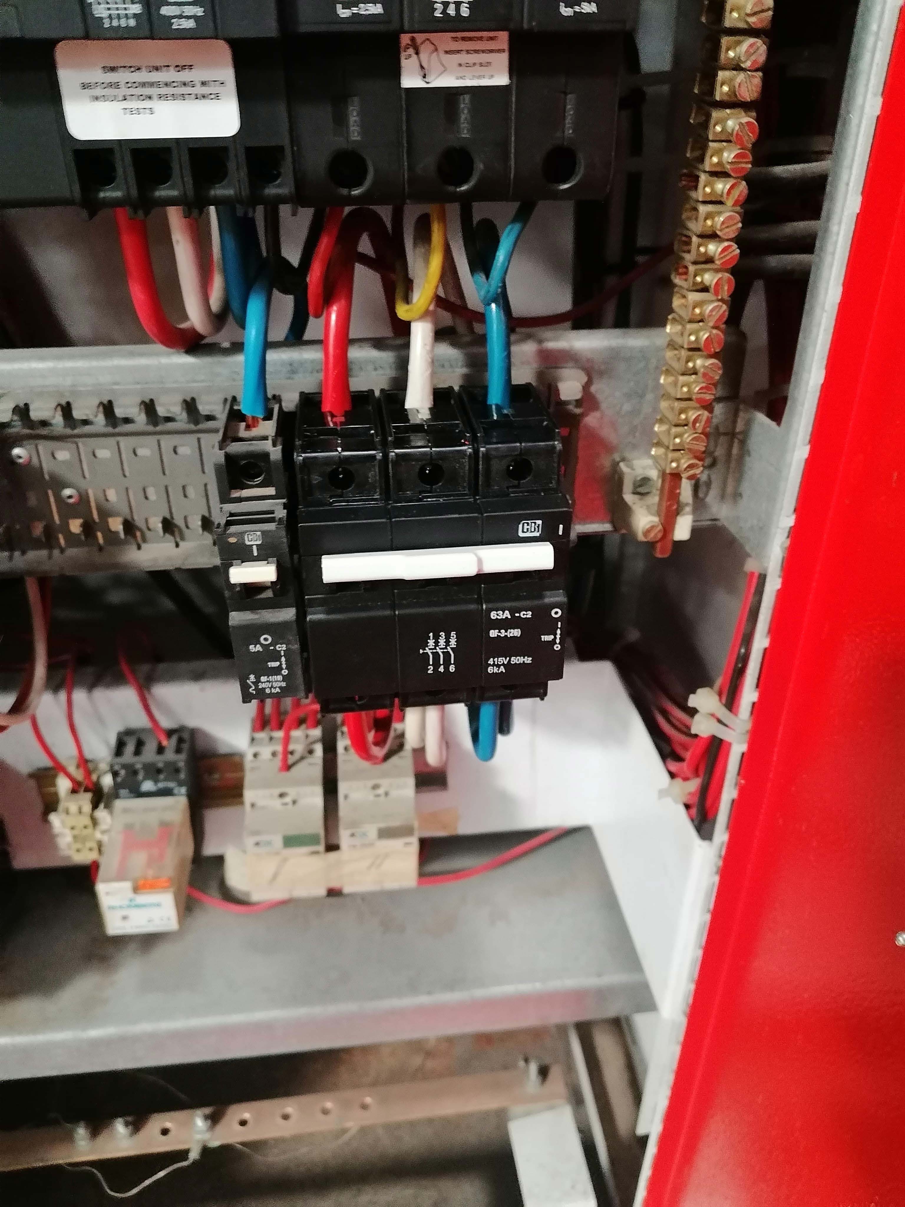 Electrical panel inspection and repair work
